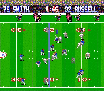 Tecmo Super Bowl (USA) (Beta) screen shot game playing